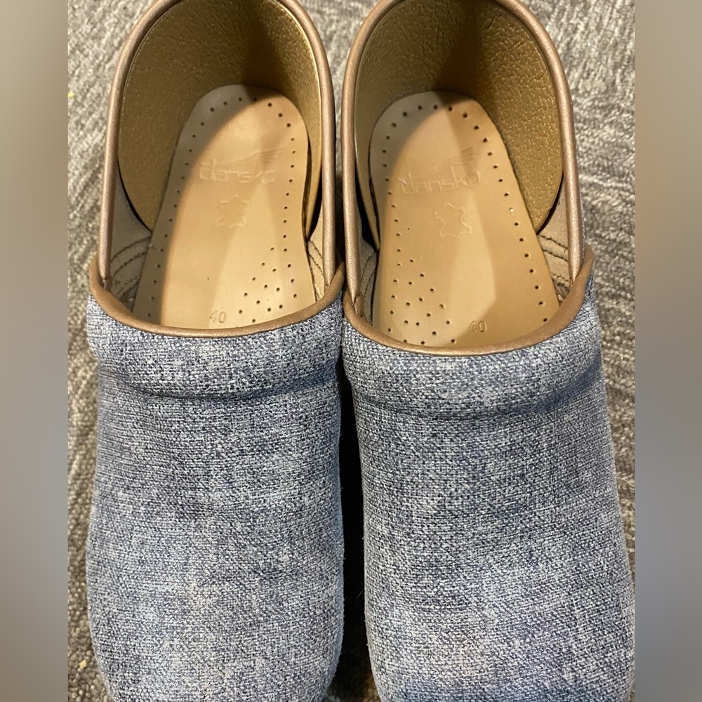 Dansko Blue Mules